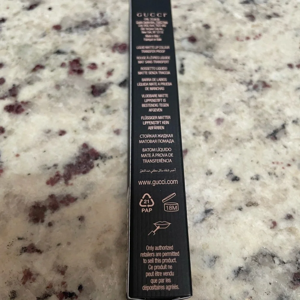 Gucci 505 Janet Rust Liquid Matte Lipstick NIB Transfer Proof Long Lasting